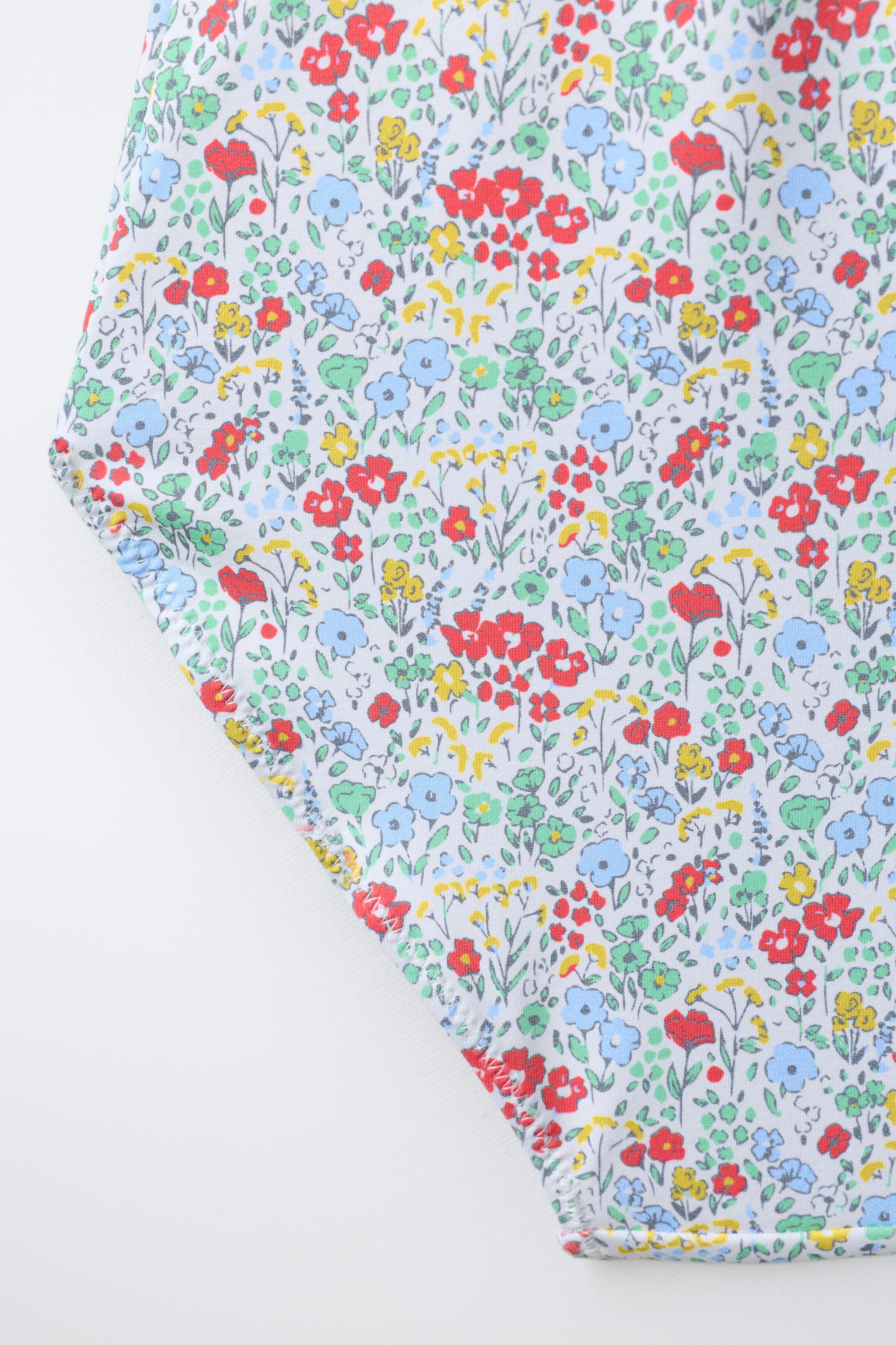1-6 ANS/ MAILLOT DE BAIN FLEURS ET VOLANTS